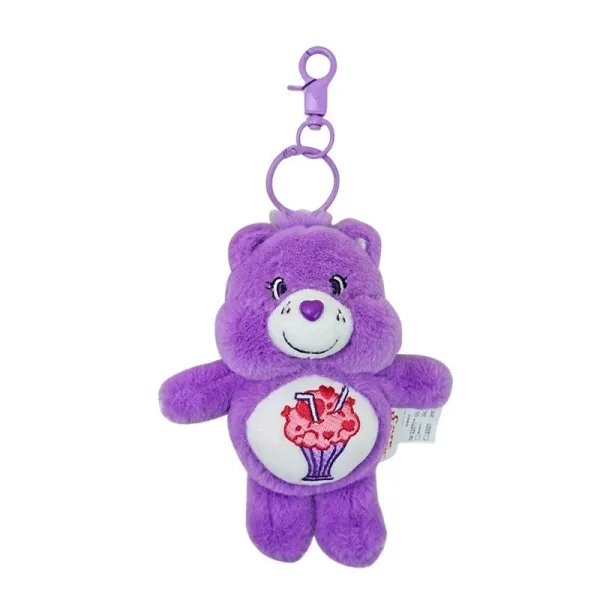 6" Care Bears Keychain Set - Goodluck/Heartsong/Share/Grumpy/Cheer