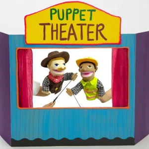 Cowboy Career Hand Puppet - Plush Toy for Kids' Play