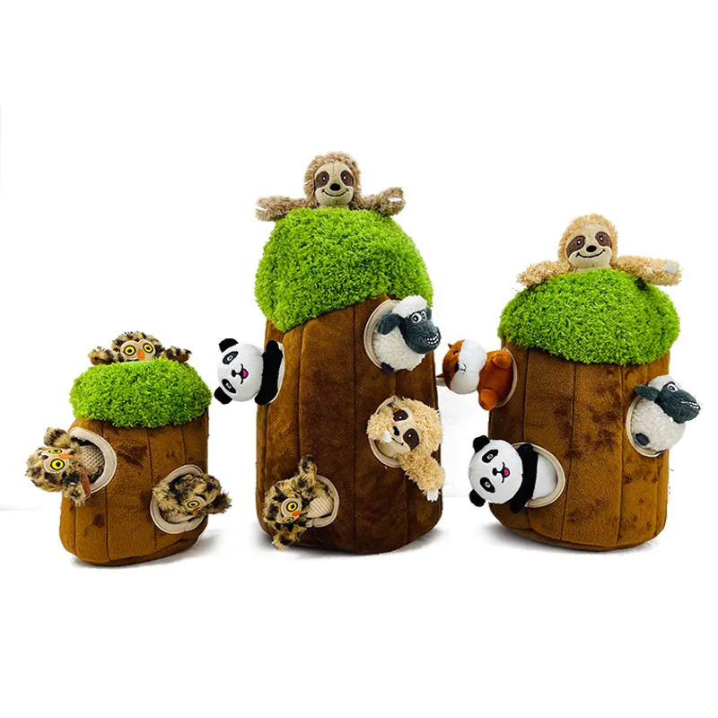 Inspired Plush Tree Den Pet Toy For Instinctive Play