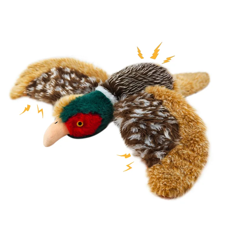 Realistic Simulated Pheasant Pet Toy Plush For Dogs Toy