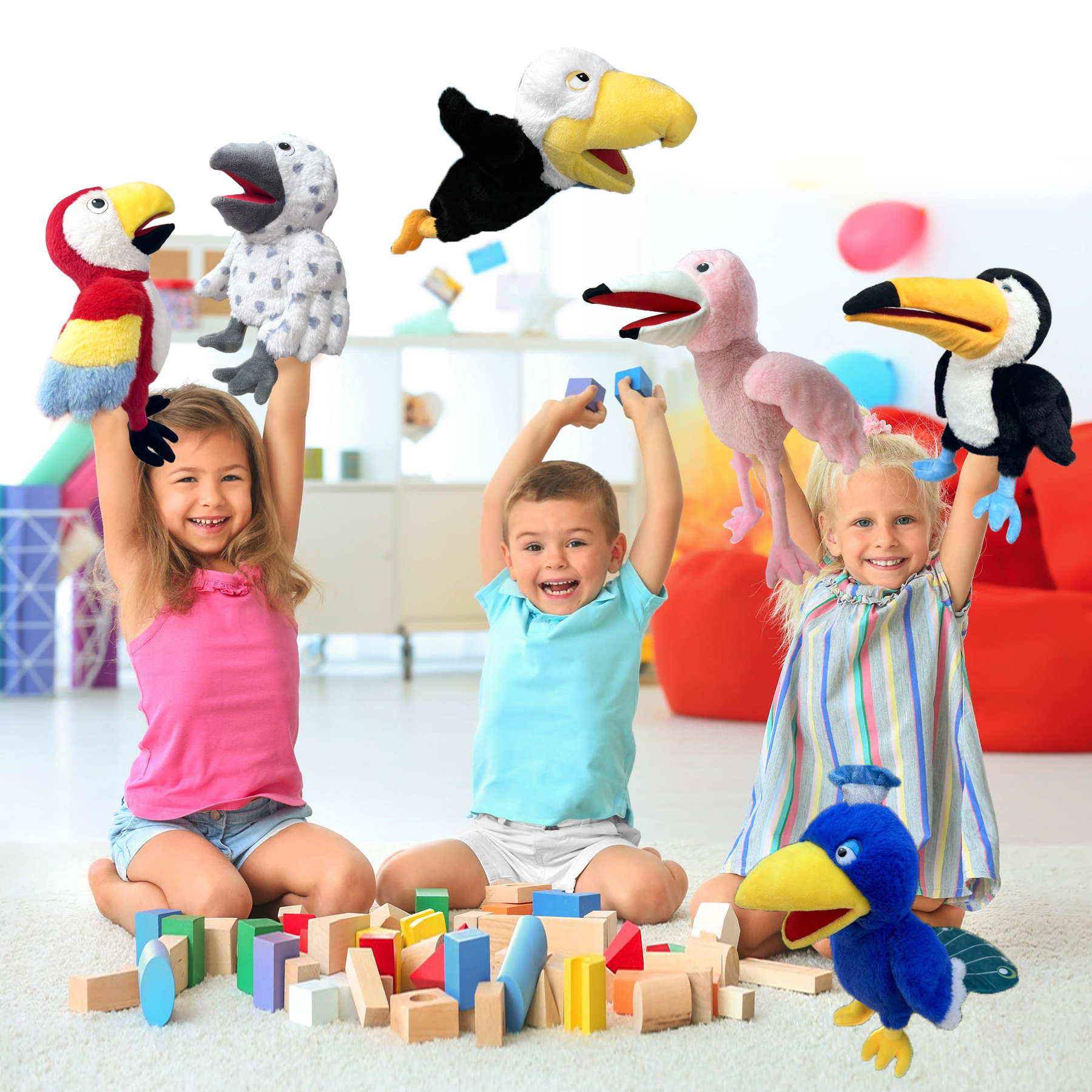 Kids' Interactive Bird Hand Puppet Toy