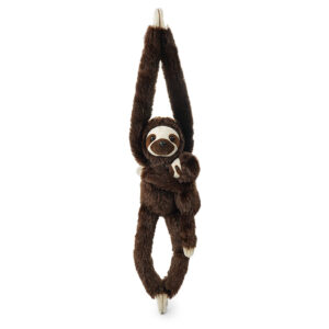 27" Hanging Sloth Mom & Baby Sloth Plush Set