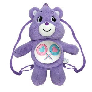 Care bear purple outing plush backpack